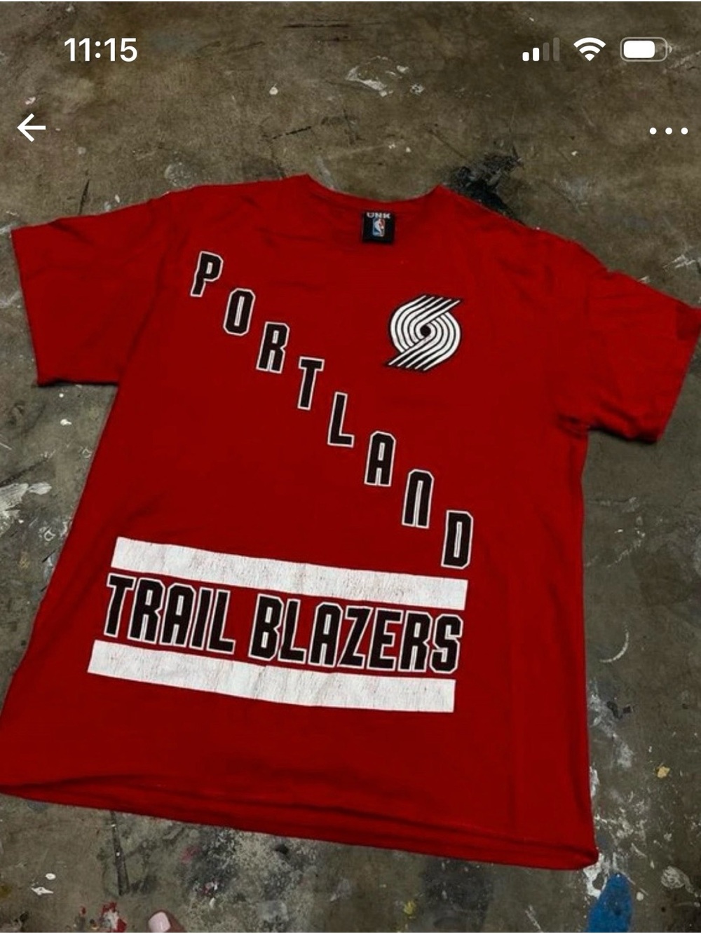 NBA Portland Trail Blazers men’s Tshirt size medium